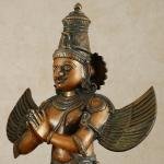 Pure Brass Divine Vahana Pair with Vintage Bronze Finish | Hanuman 21.5" & Garuda 22" | Total 21 kg Sacred Art | Heritage Guardian Murti